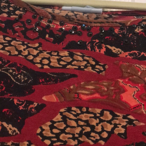 🤩Wild Side Fun Top With Sequins!🤩 - Picture 3 of 6